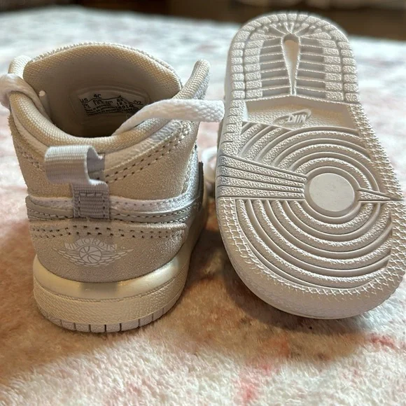 Air Jordan 1 Mid Craft SE TD - White / LT Orewood Brown / Tech Grey 4C - Picture 4 of 6